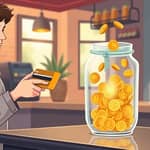 Use debit cards with round-up savings for effortless deposits