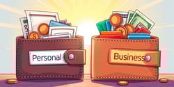 Separate personal and business accounts to simplify reporting
