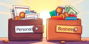 Separate personal and business accounts to simplify reporting