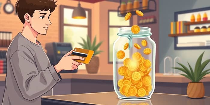 Use debit cards with round-up savings for effortless deposits